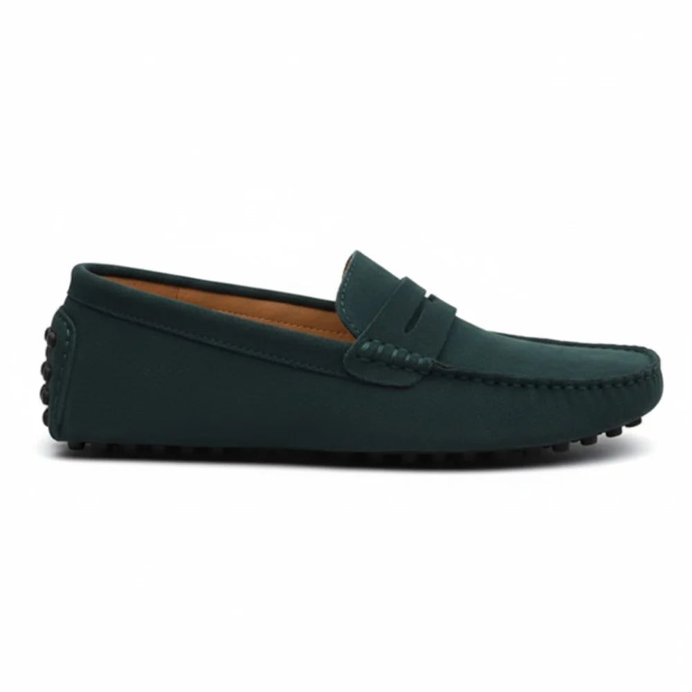 Men's Leather Driving Loafers Slip-On