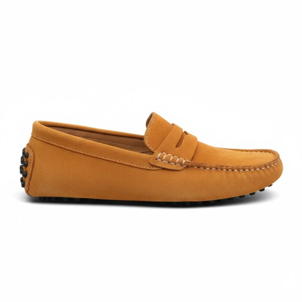 Men's Leather Driving Loafers Slip-On