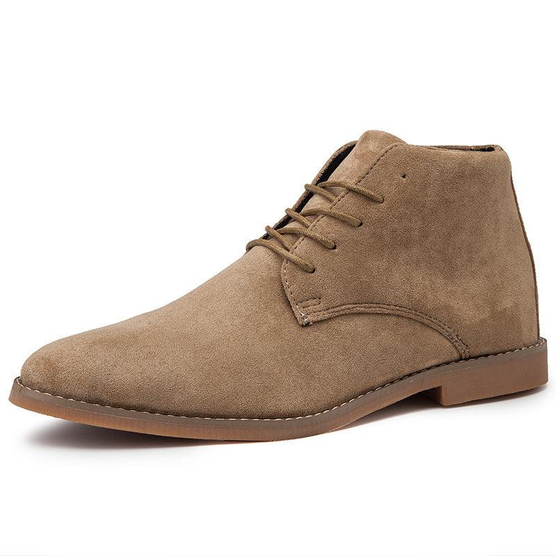 Men's Chukka Boot Suede Lace-Up Ankle - Beige