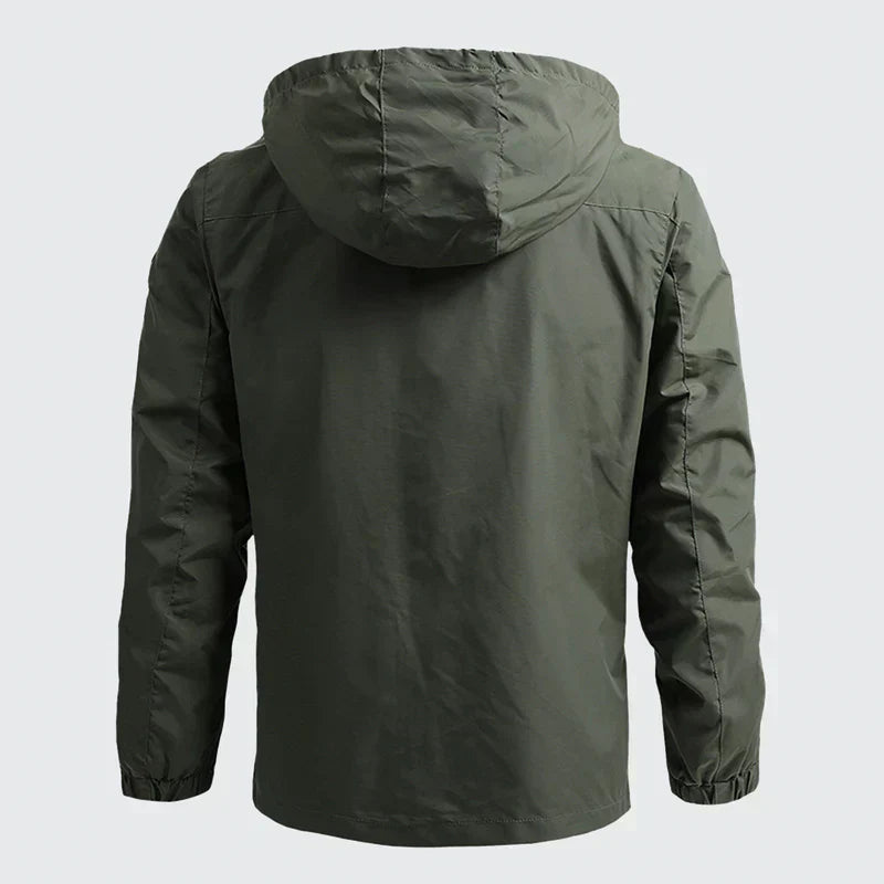 Men's Hooded Jacket Lightweight Mesh-Lined