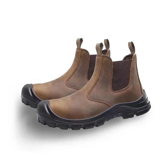 Women's Chelsea ankle boots with elastic side panels and textured soles