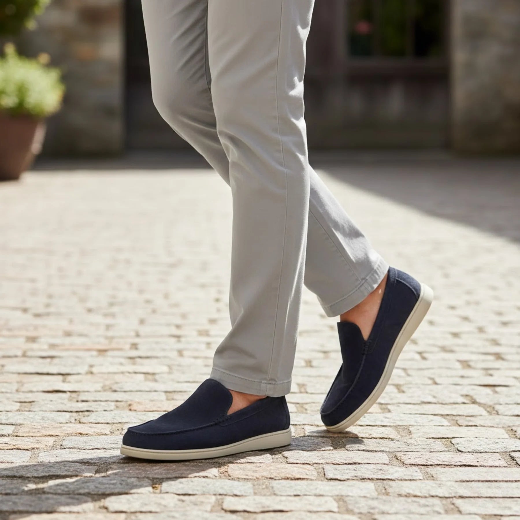 Men’s Suede Driving Loafers | Classic Slip-On