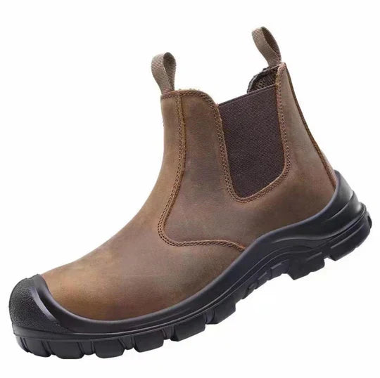 Women's Chelsea ankle boots with elastic side panels and textured soles