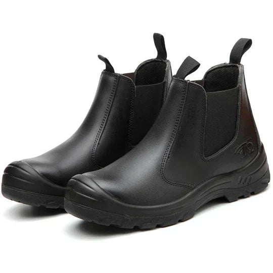 Women's Chelsea ankle boots with elastic side panels and textured soles