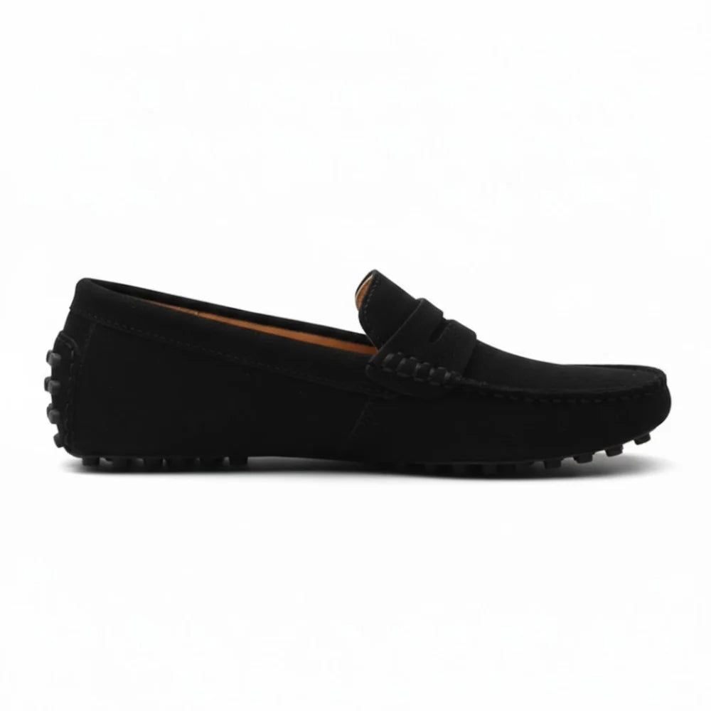 Men's Leather Driving Loafers Slip-On
