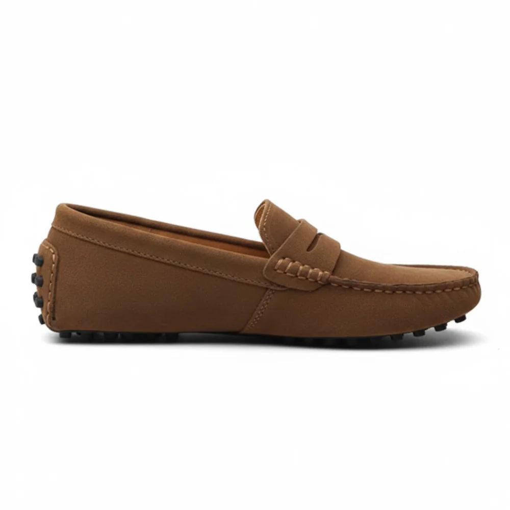 Men's Leather Driving Loafers Slip-On