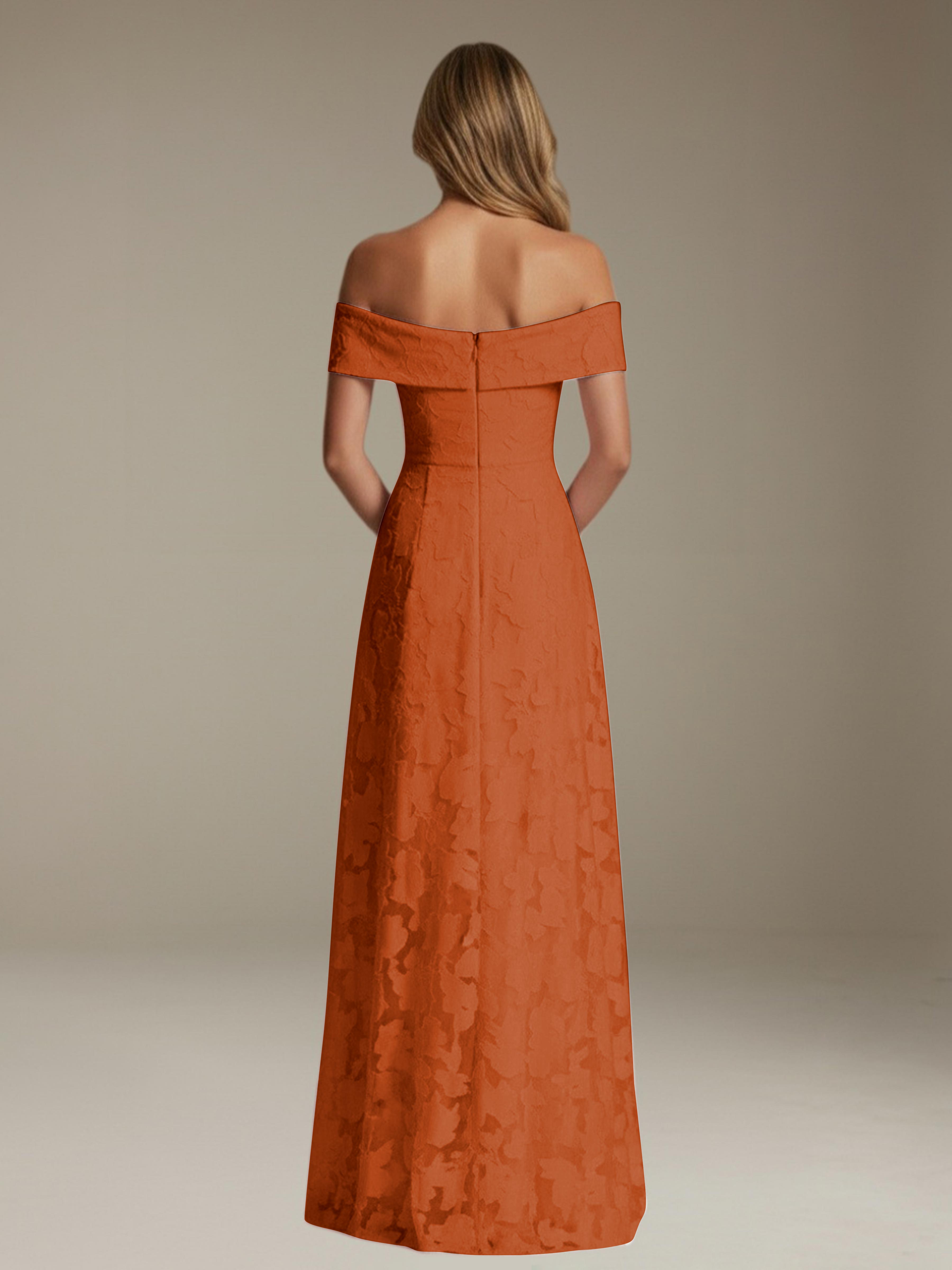 Women’s Off-Shoulder Floral Lace Maxi Dress | A-Line Occasion Gown
