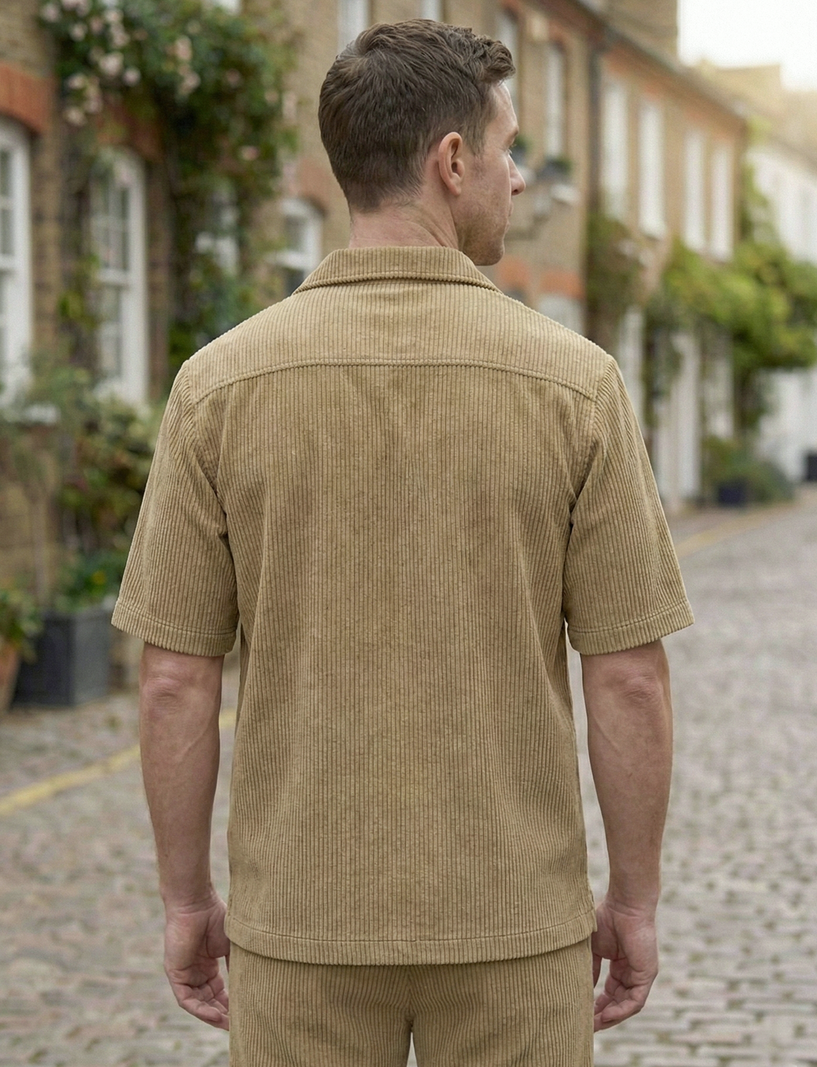 Men’s Ribbed Lounge Set | William – Mocha Brown