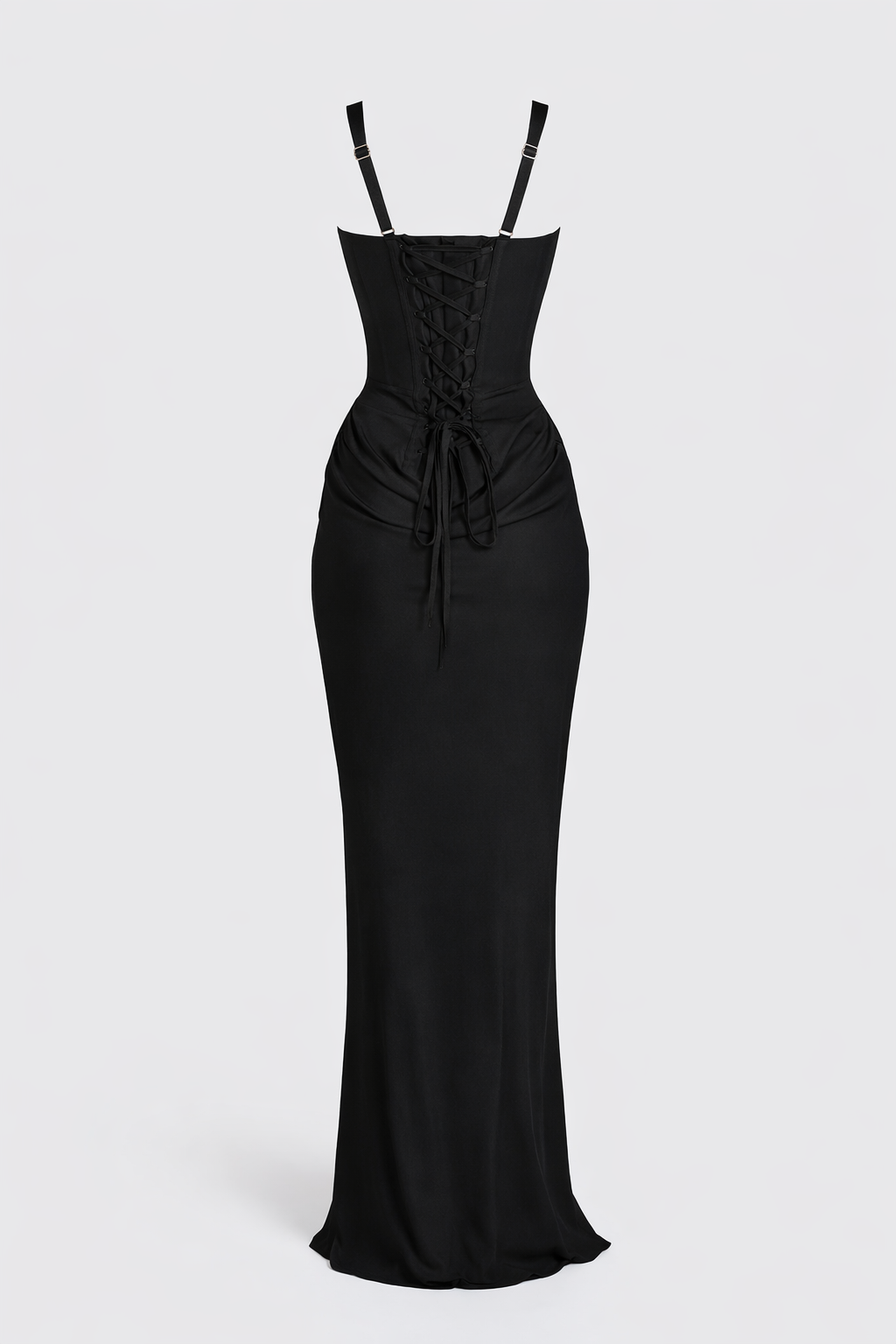Women’s Corset Back Evening Dress | Black