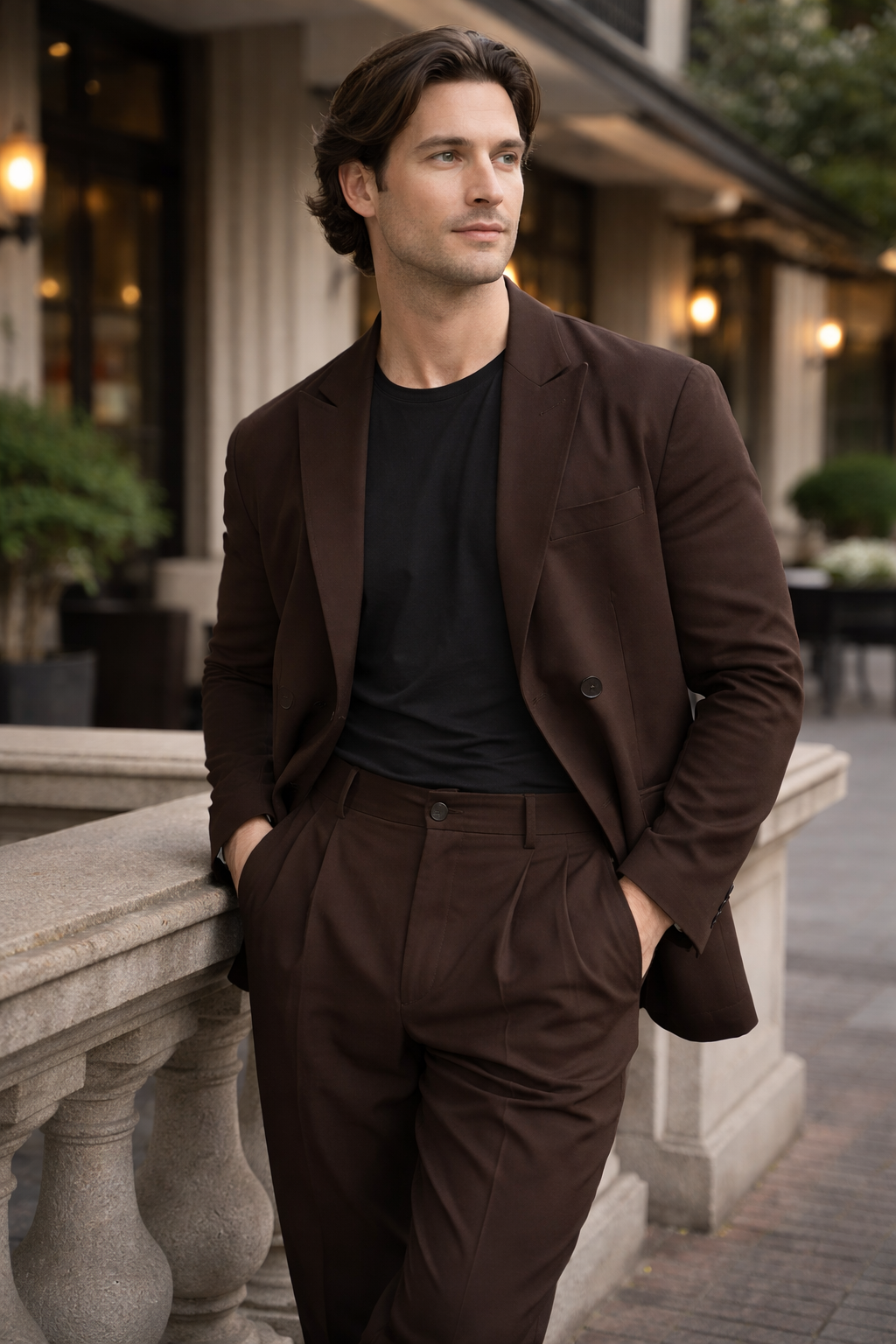 Men’s Tailored Formal Suit Set | Structured Two-Piece