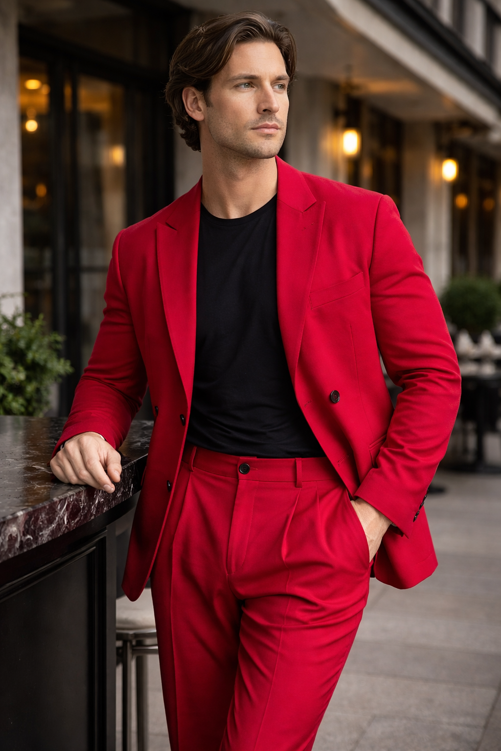 Men’s Tailored Formal Suit Set | Structured Two-Piece