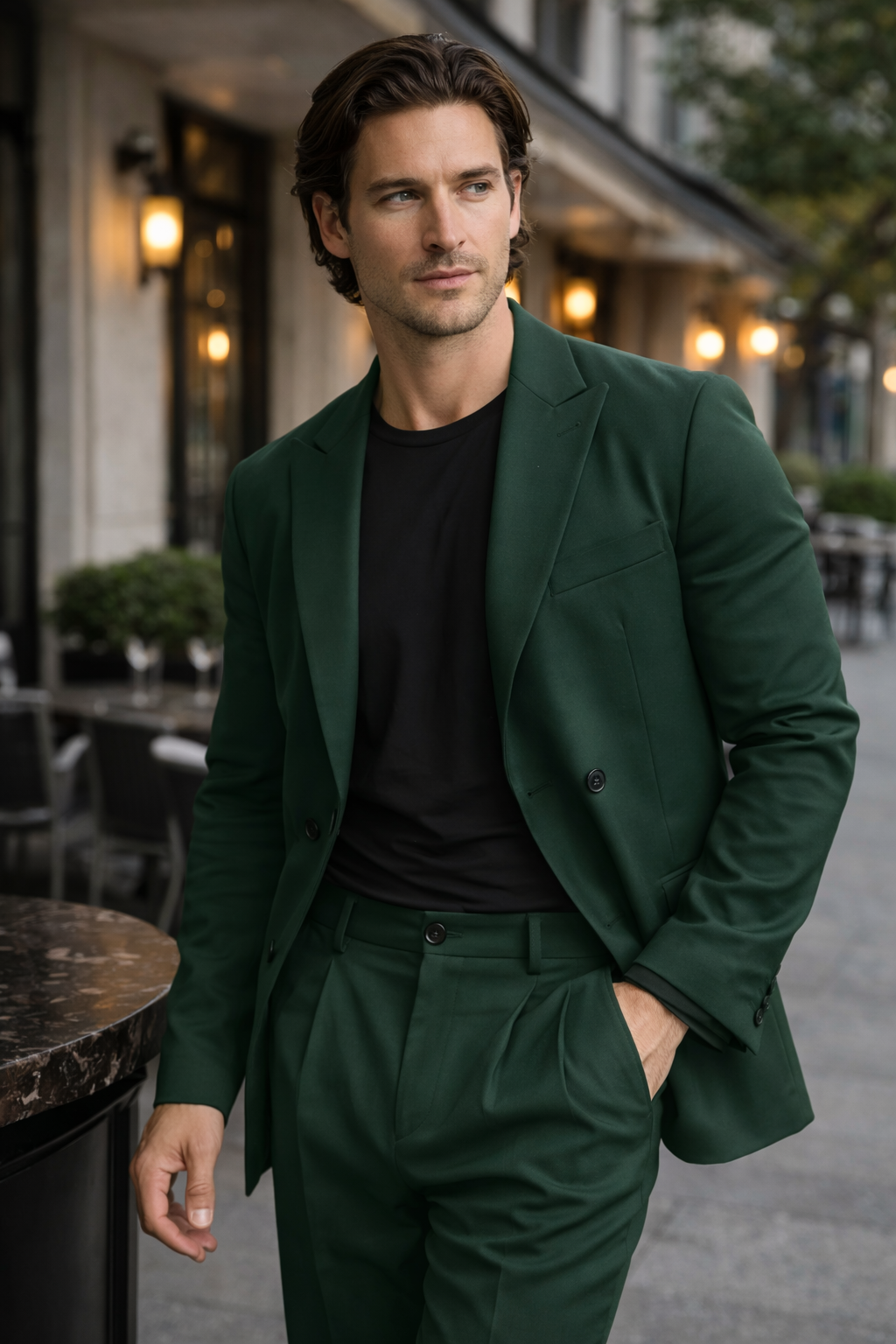 Men’s Tailored Formal Suit Set | Structured Two-Piece