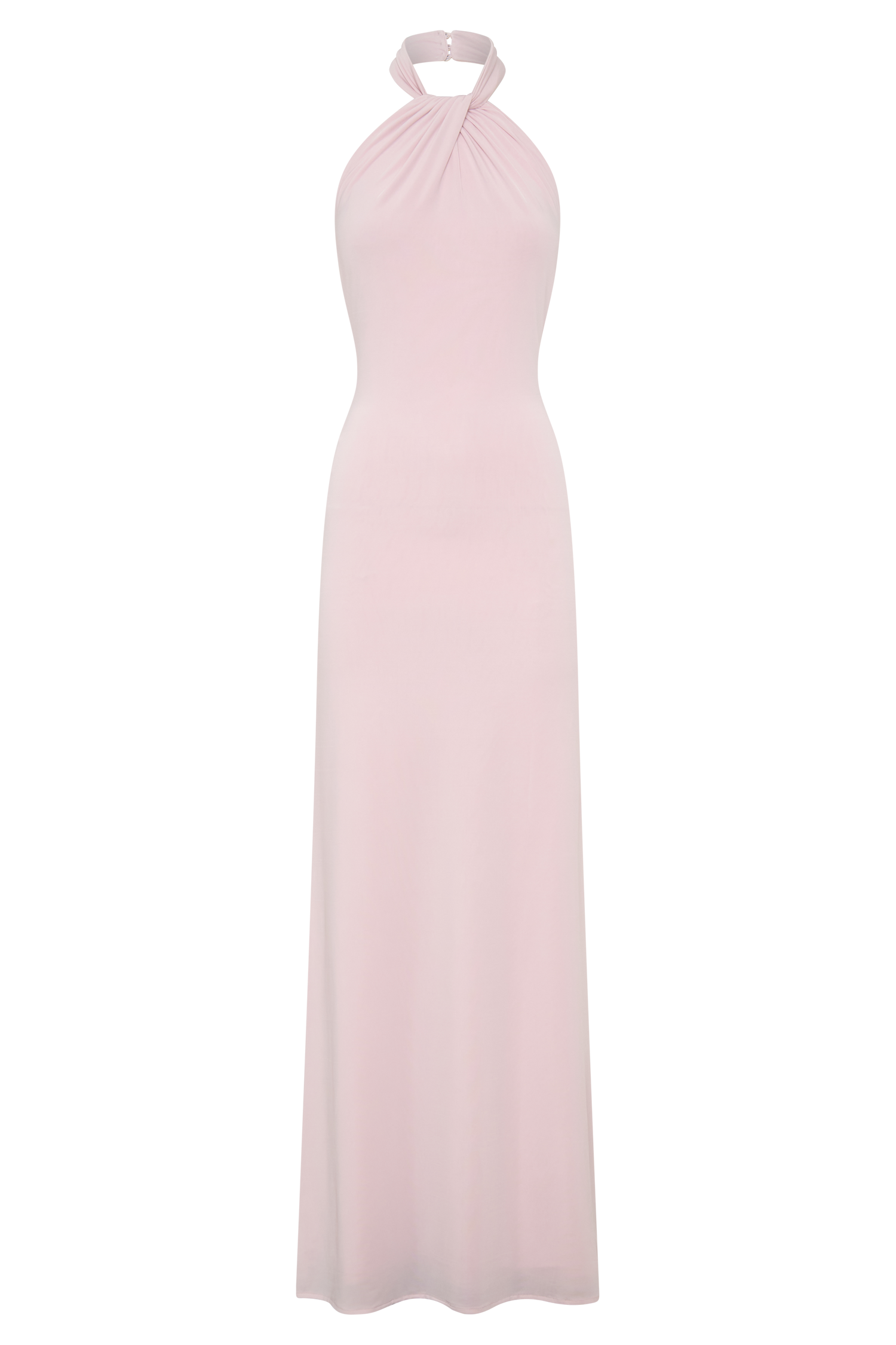 Women’s Slinky Halter Maxi Dress | Open-Back Ruched Bodycon Evening Gown