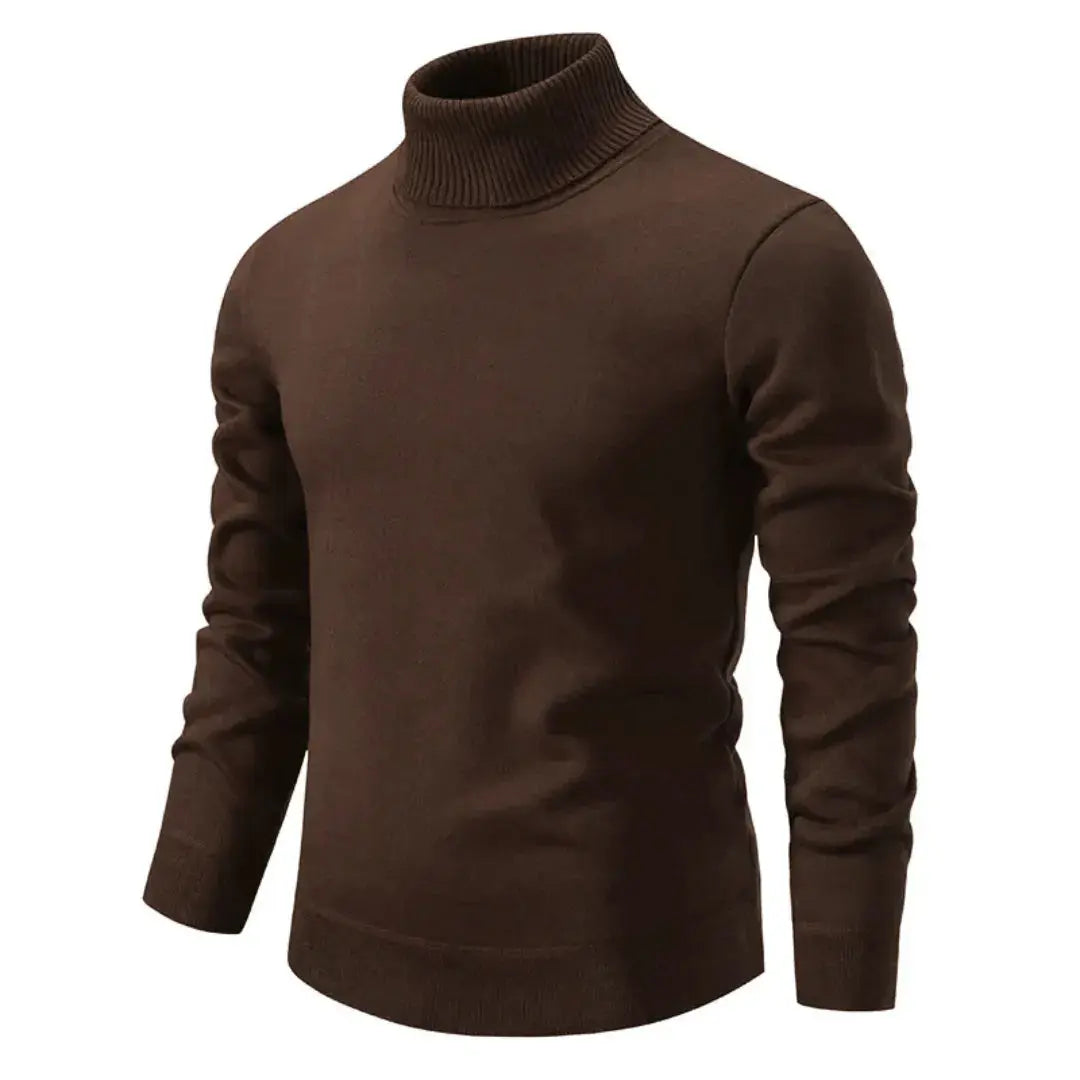 giovanni_classic_turtleneck_brown_front_flatlay