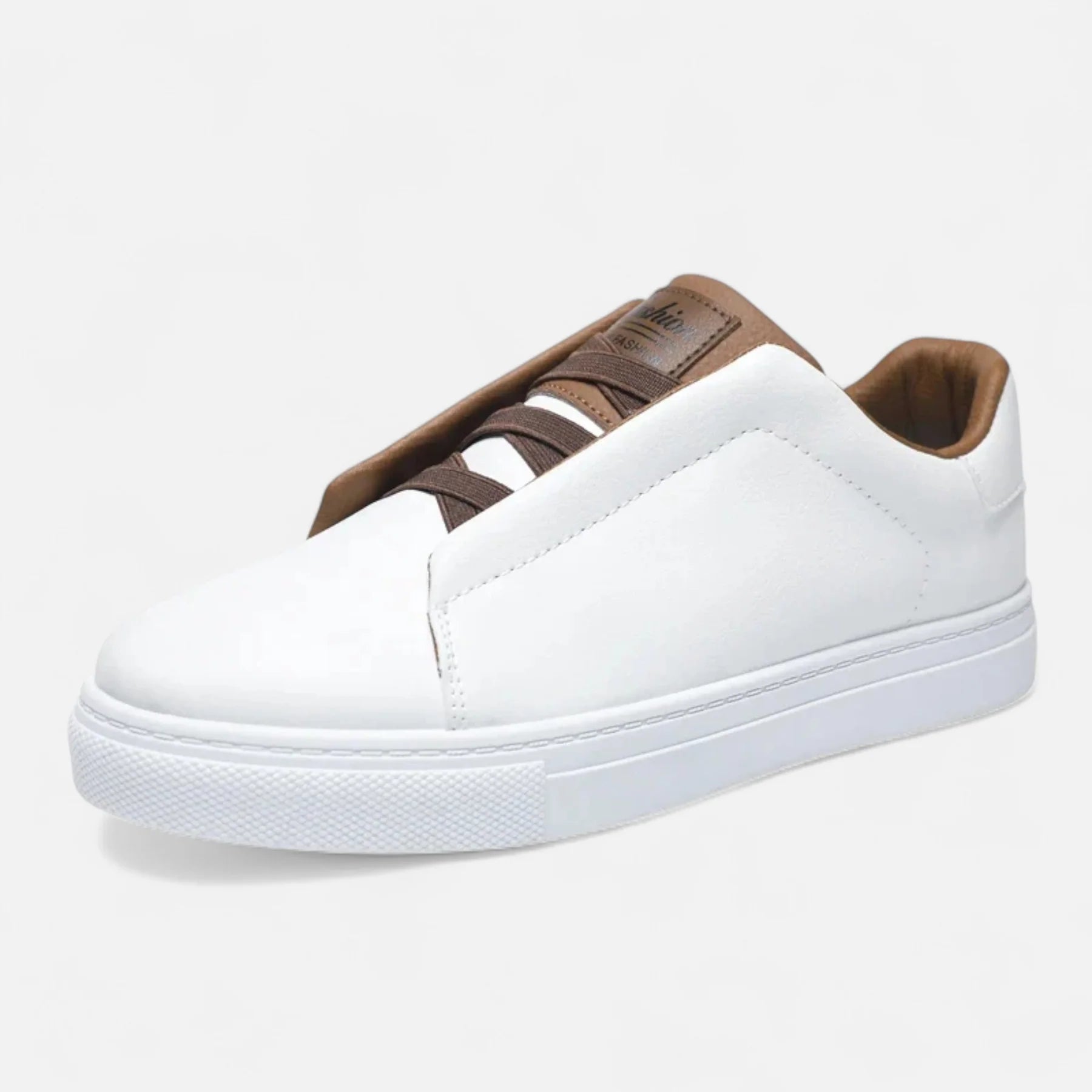 Men’s Leather Slip-On Trainers | Minimal Low-Top