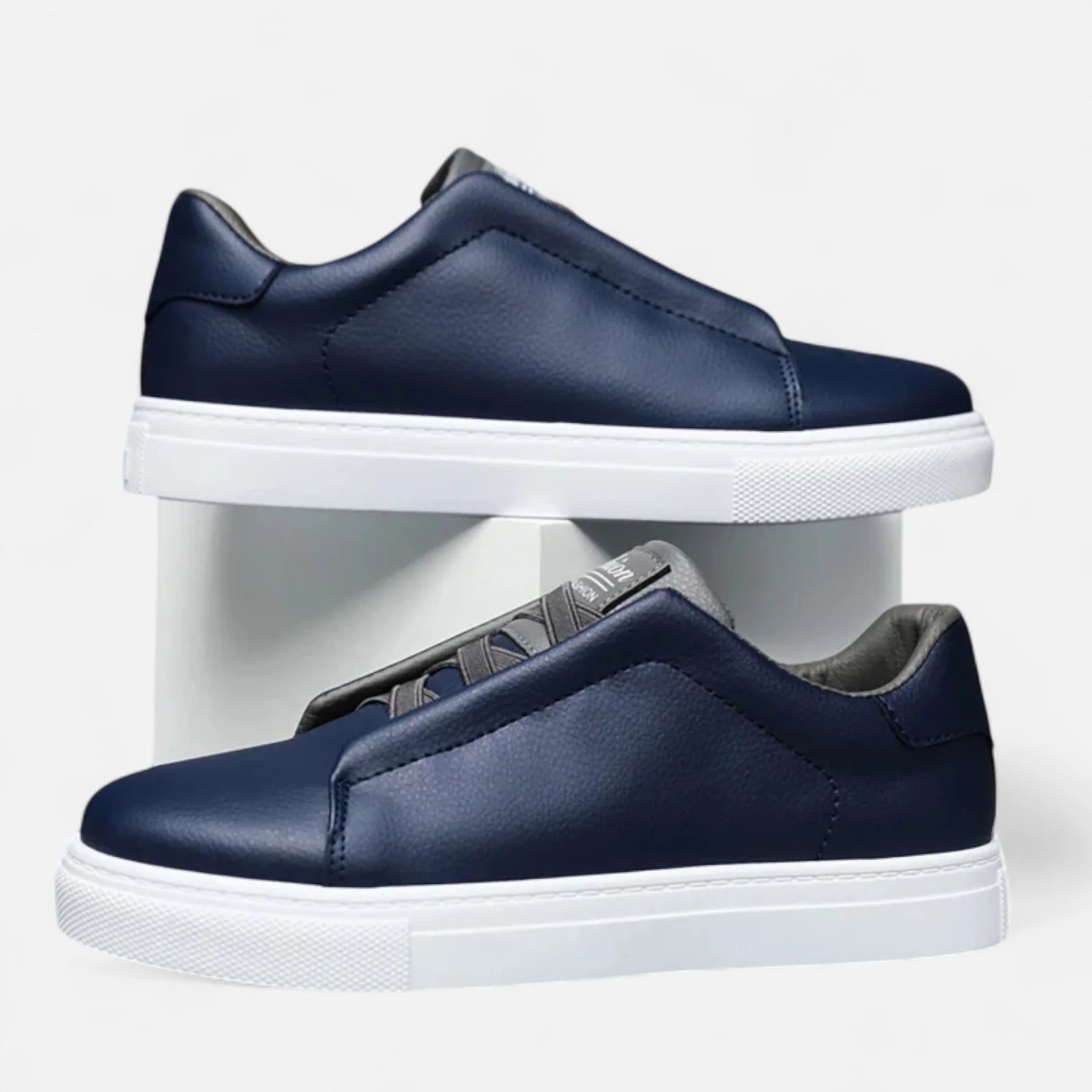 Men’s Leather Slip-On Trainers | Minimal Low-Top