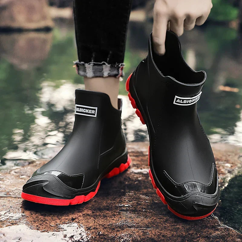 Unisex Chelsea terrain boots with pull tabs and chunky treaded soles