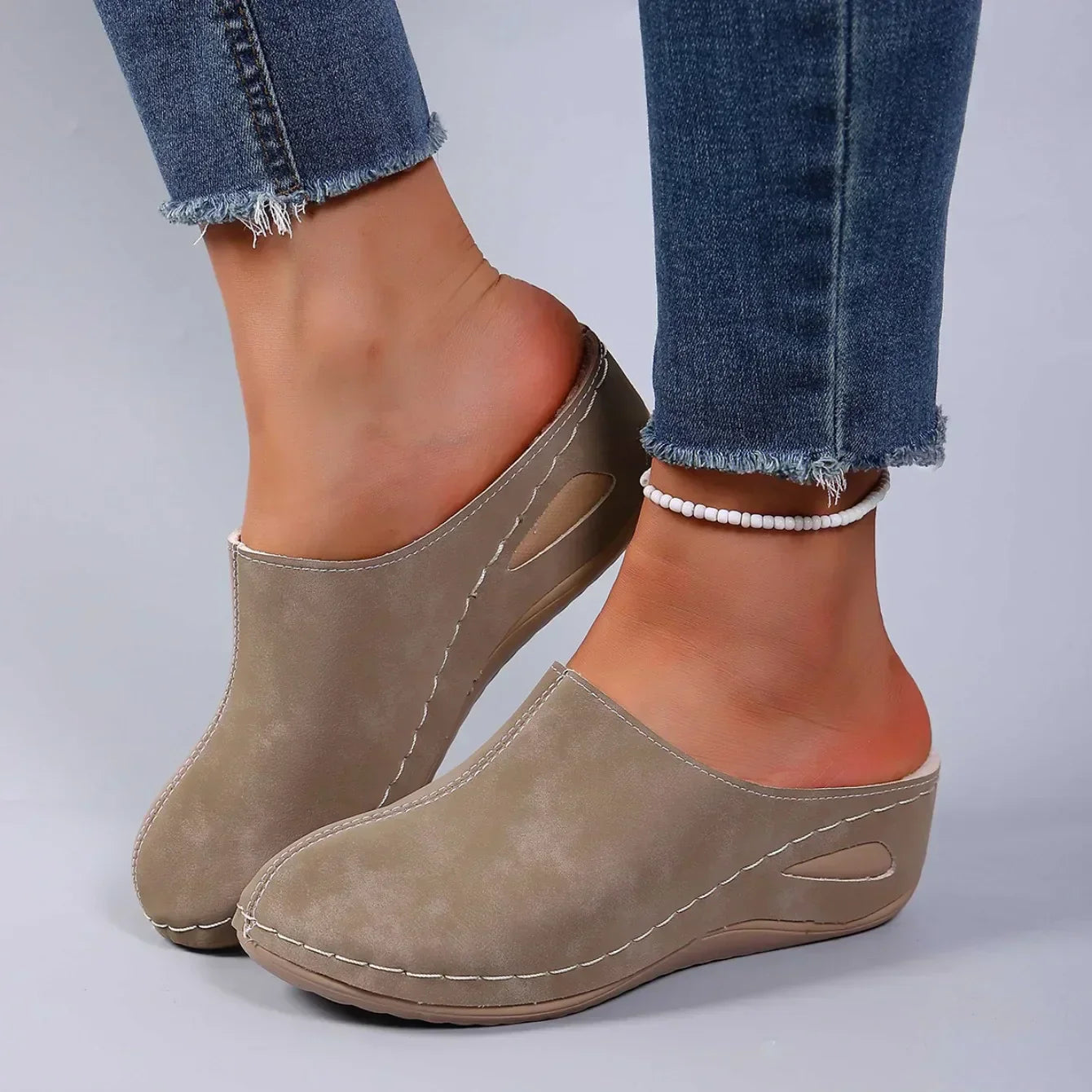 Women’s Lined Mule Slippers | Comfort Slip-On
