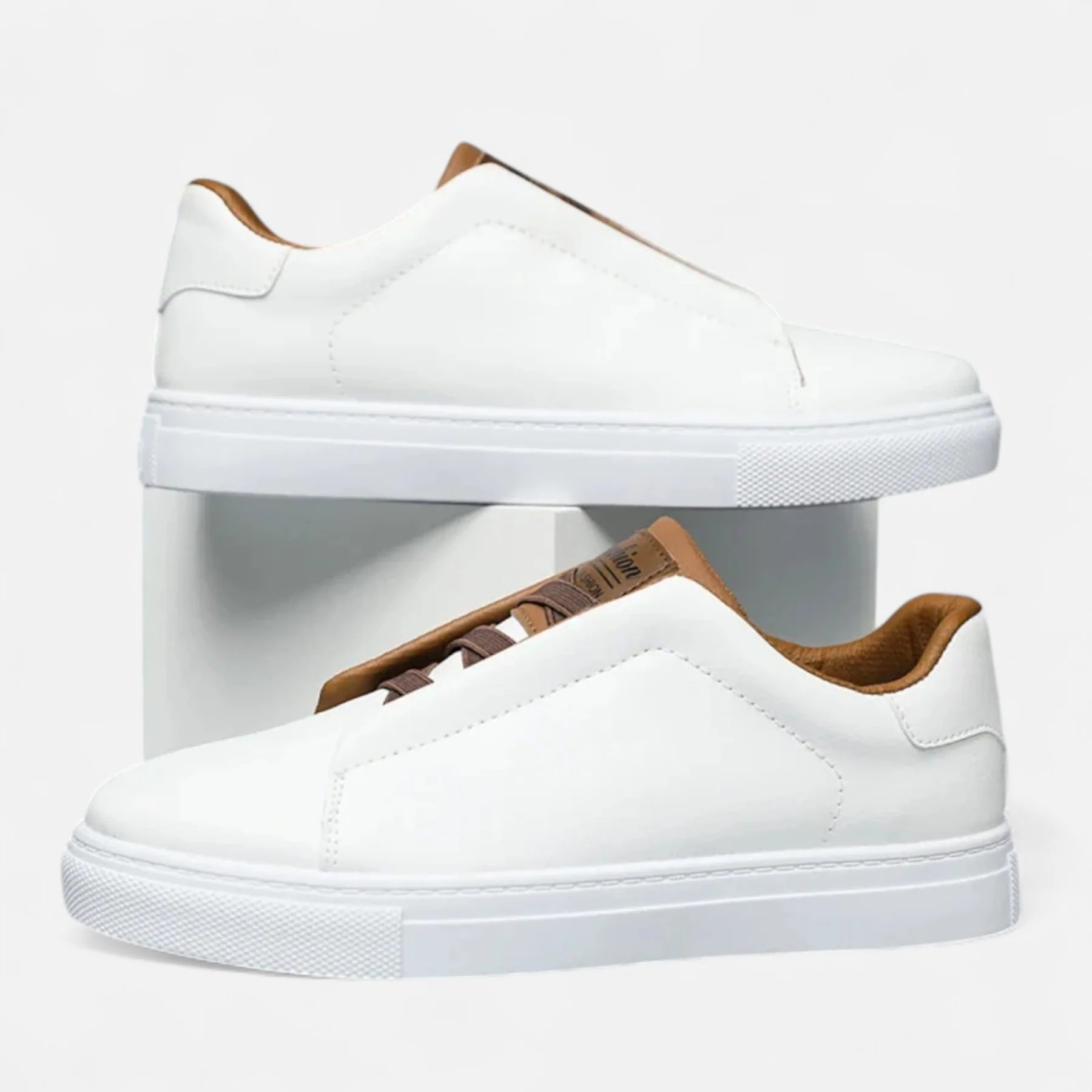 Men’s Leather Slip-On Trainers | Minimal Low-Top