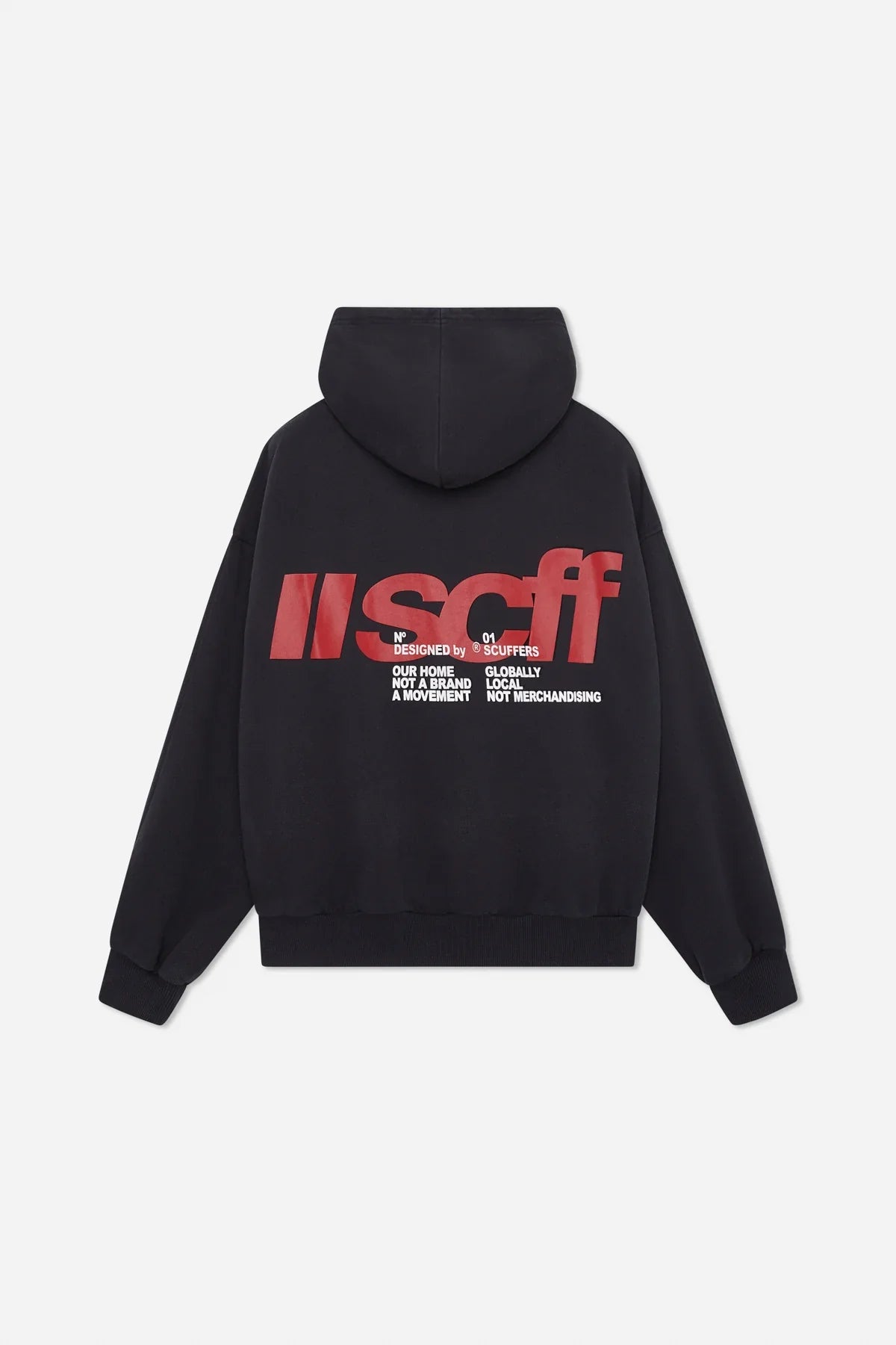 Women's hooded sweatshirt with long sleeves, kangaroo pocket and chest graphics