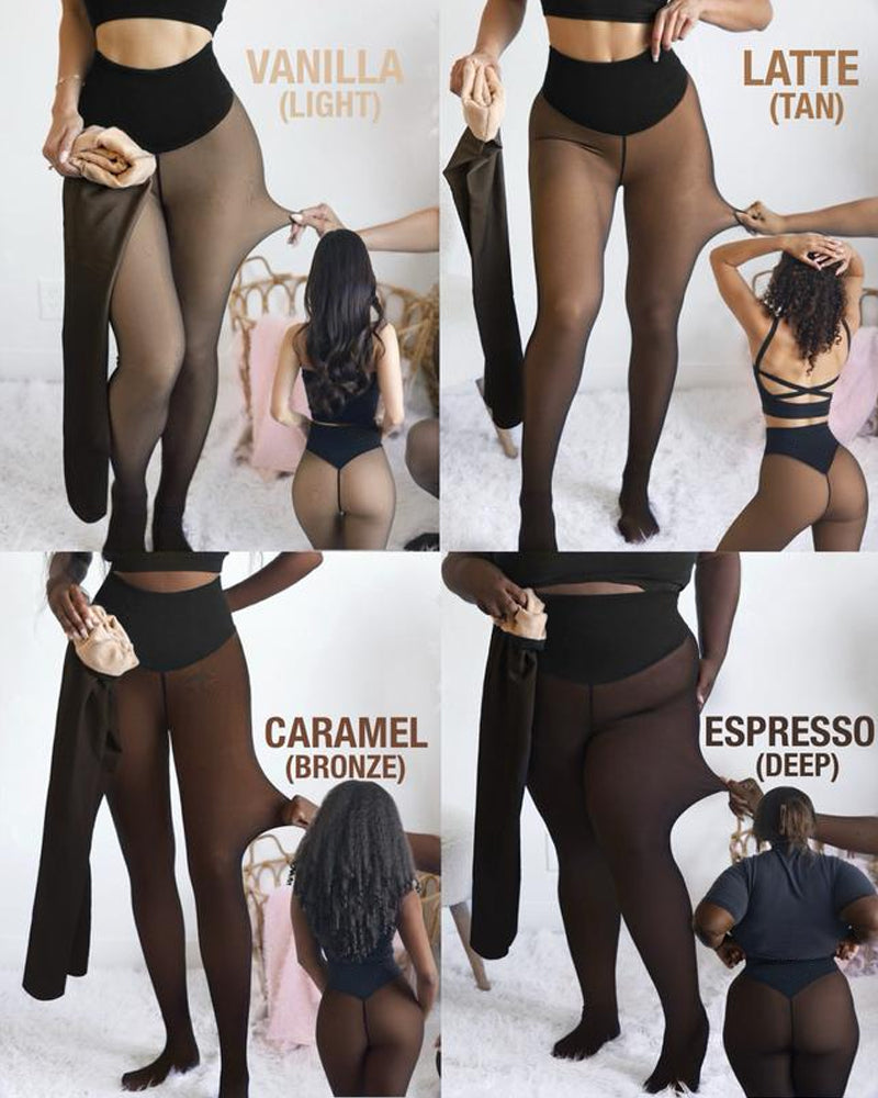 Women's high-waisted one-seam footed leggings