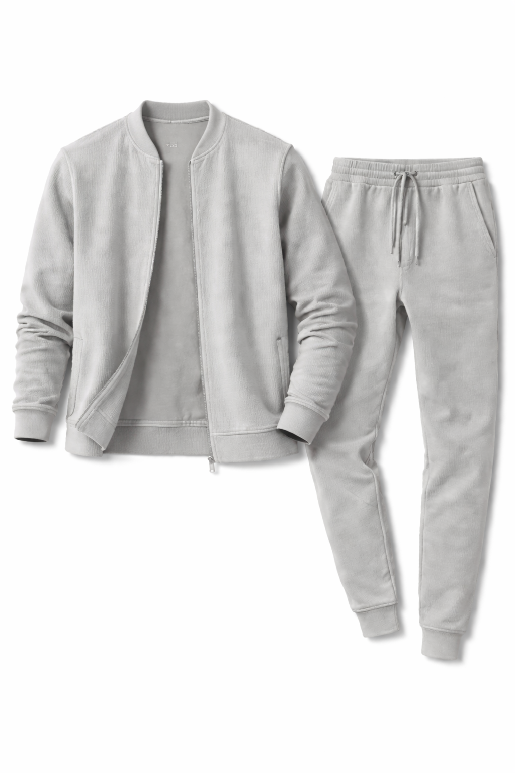 Men's Zip Athleisure Tracksuit Set