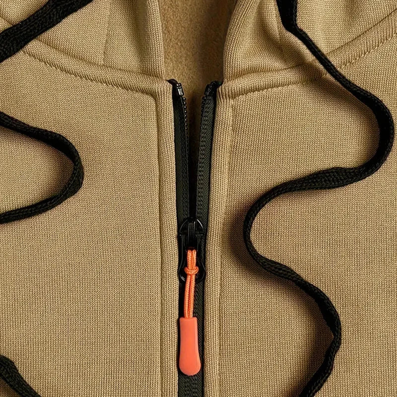 Men's Hoodie Half-Zip Cargo Pocket Fleece
