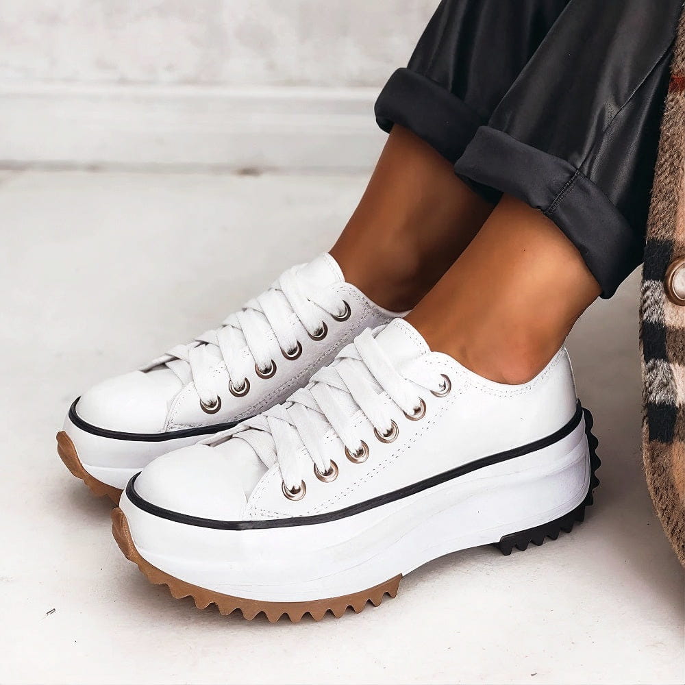 Women’s Beige Casual Platform Trainers