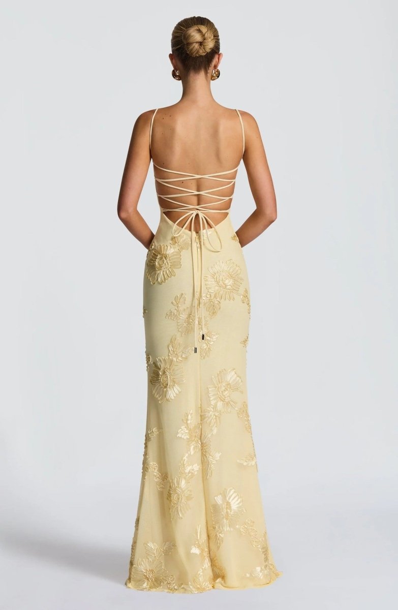 Women's Elegant mermaid-style gown | Lace-Up Back Evening Dress
