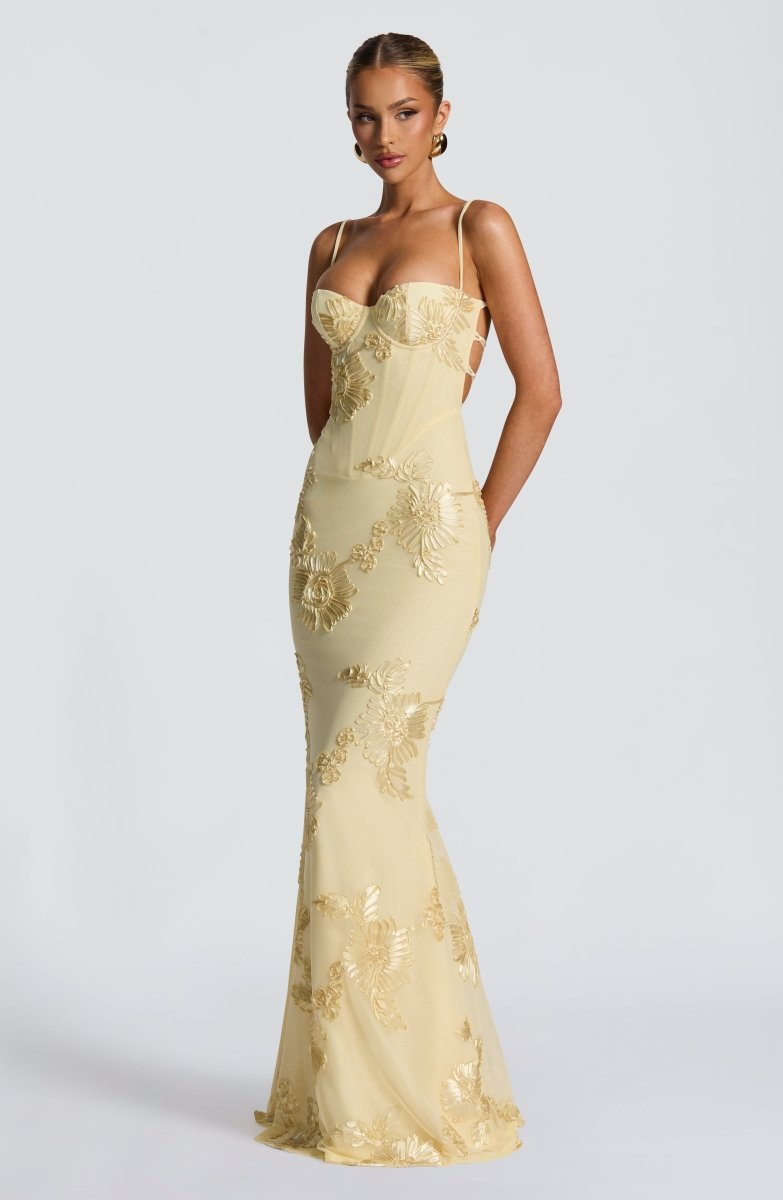 Women's Elegant mermaid-style gown | Lace-Up Back Evening Dress