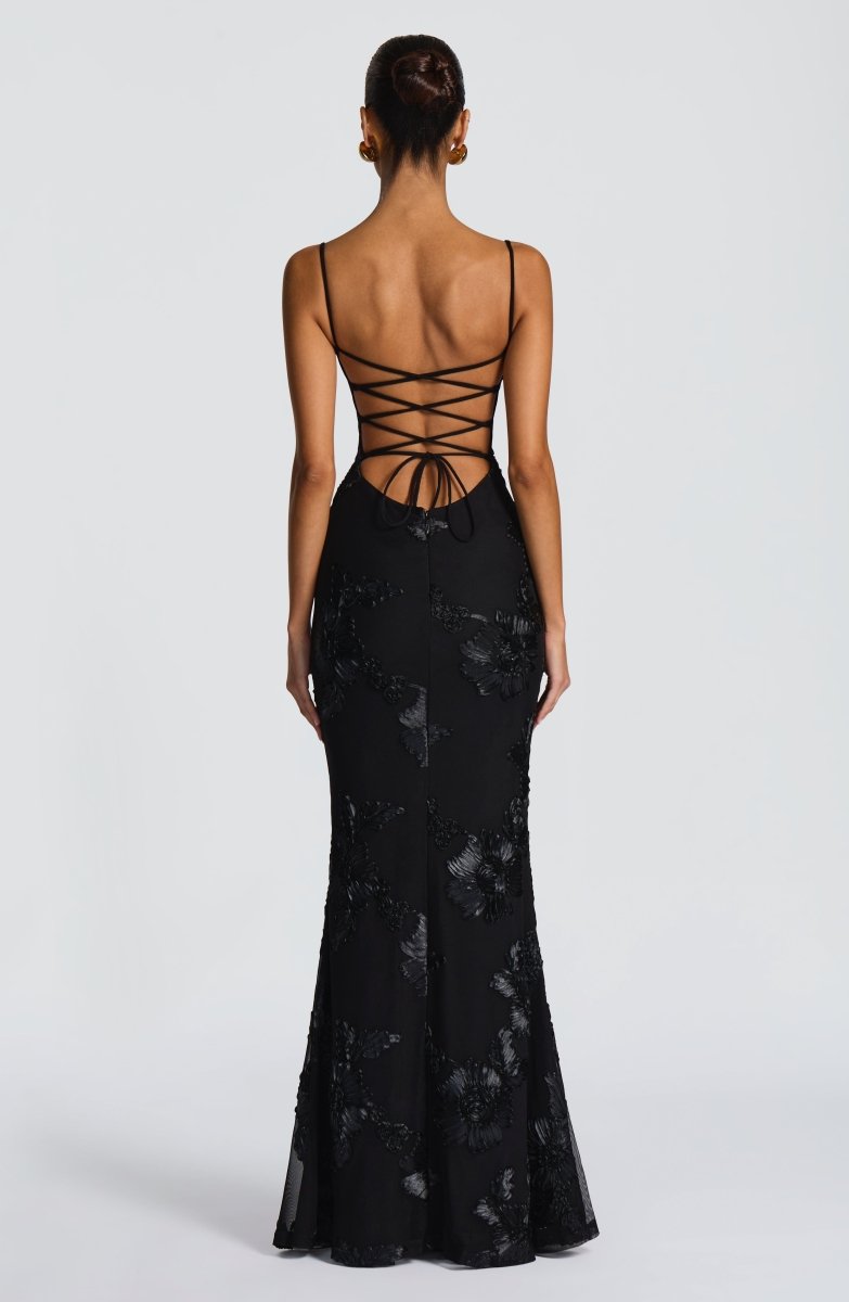 Women's Elegant mermaid-style gown | Lace-Up Back Evening Dress