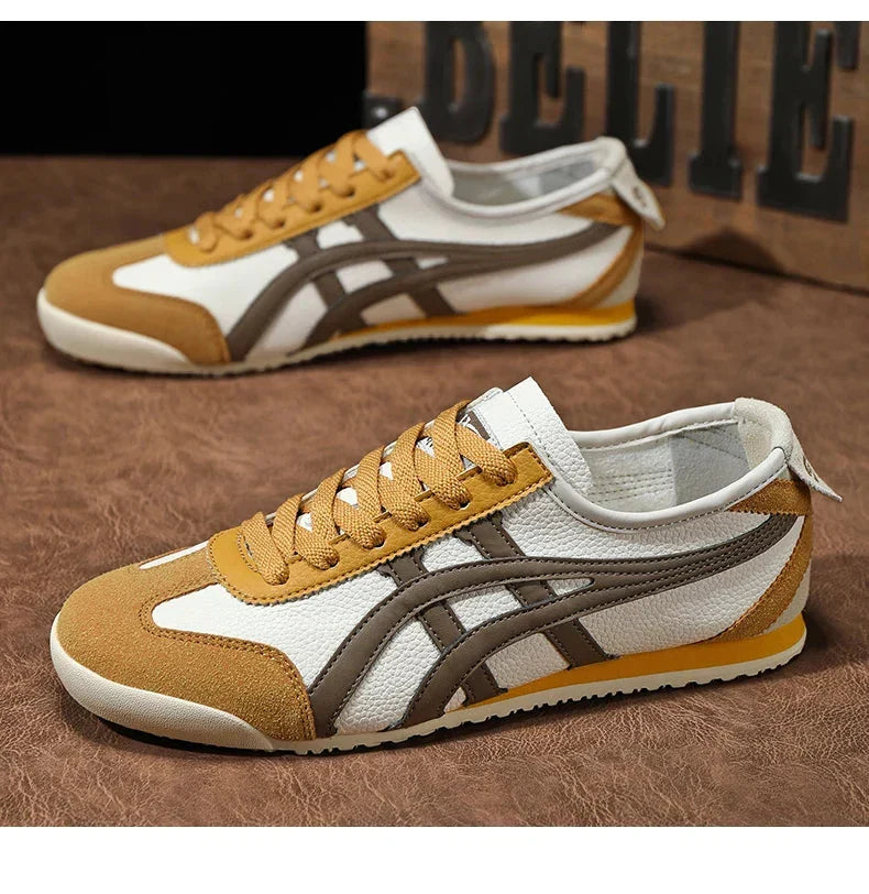 Men's Trainers Retro Suede Low-Profile Lace-Up - Yellow