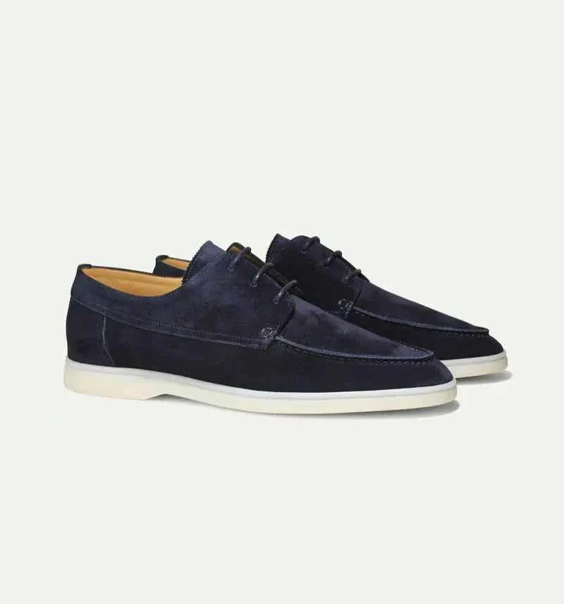 Men’s Suede Casual Loafers | Lace-Up Shoes
