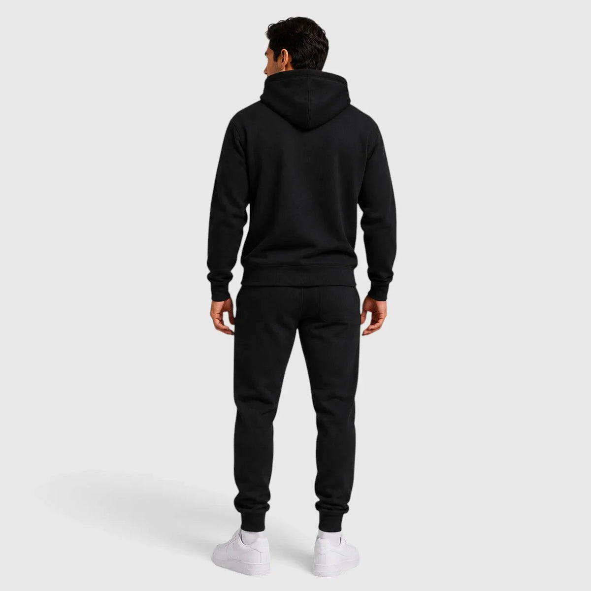 Men's hooded sweatshirt and tapered jogger lounge set
