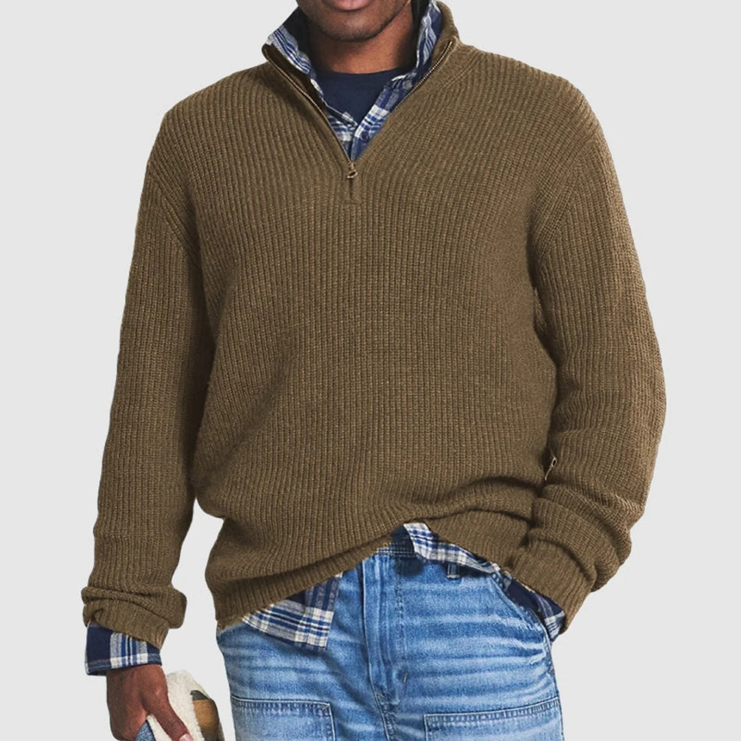 robert-herren-lassige-pullover-mit-reissverschluss-4