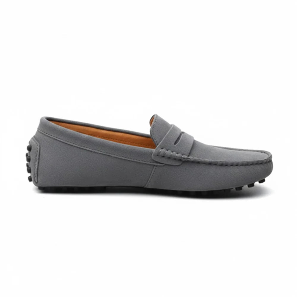 Men's Leather Driving Loafers Slip-On