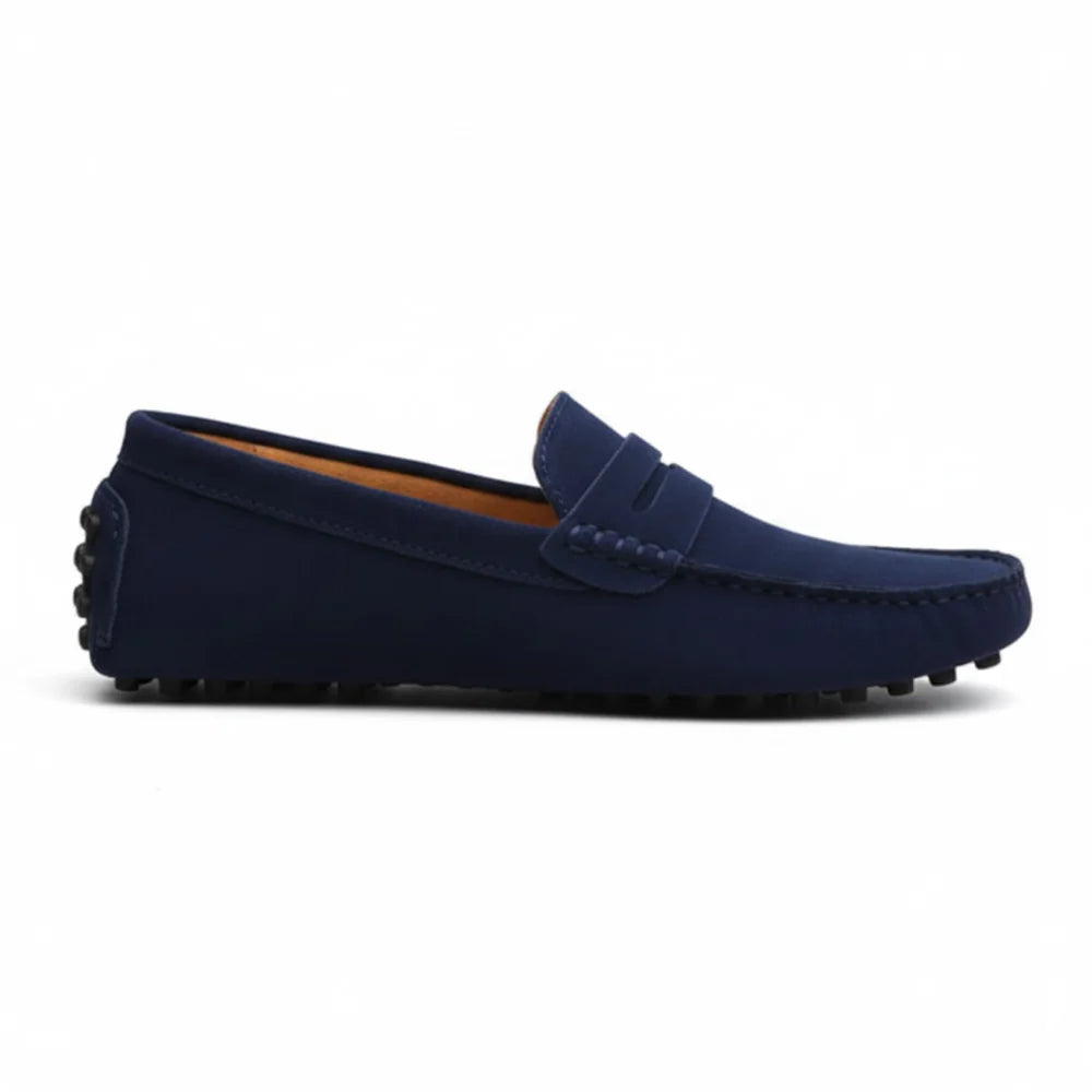 Men's Leather Driving Loafers Slip-On