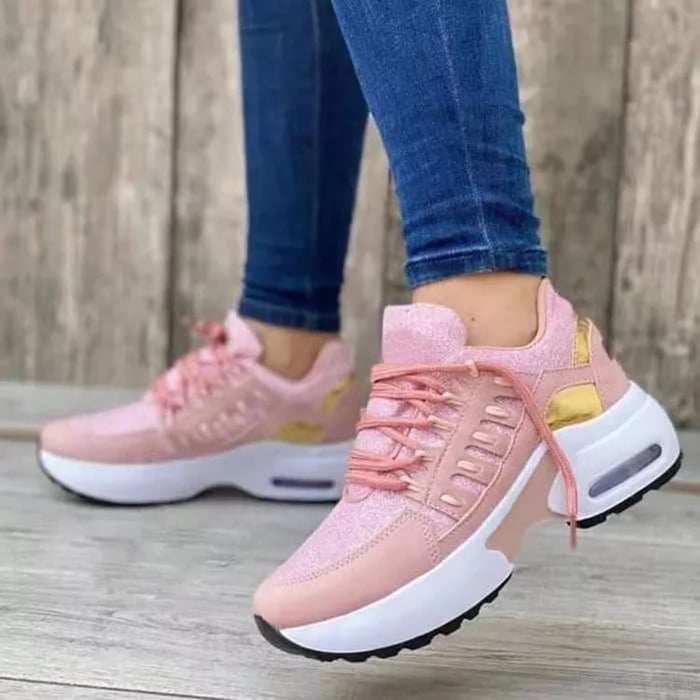 Women’s Air-Cushion Walking Trainers | Lightweight Breathable Support Sneakers