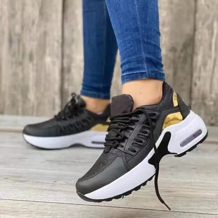 Women’s Air-Cushion Walking Trainers | Lightweight Breathable Support Sneakers