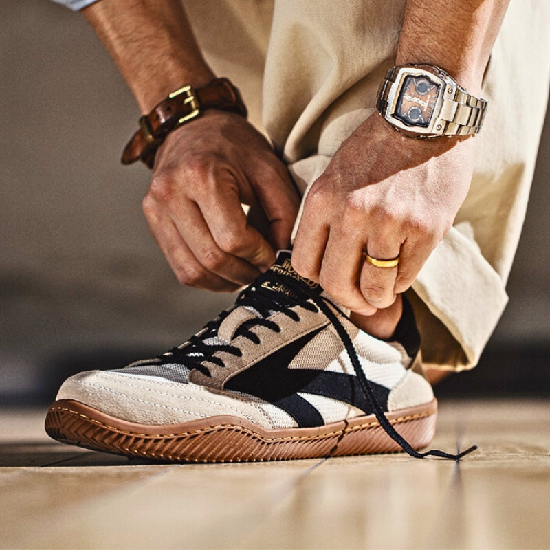 Men's Sneakers Suede Canvas Gum Sole