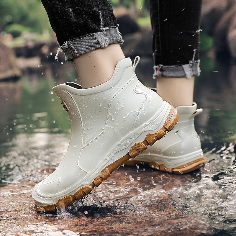 Men's Wellington Boots Slip-On Ankle Rubber