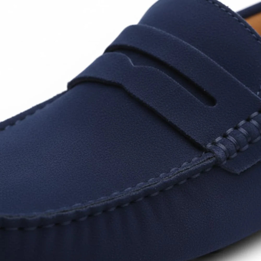 Men's Leather Driving Loafers Slip-On