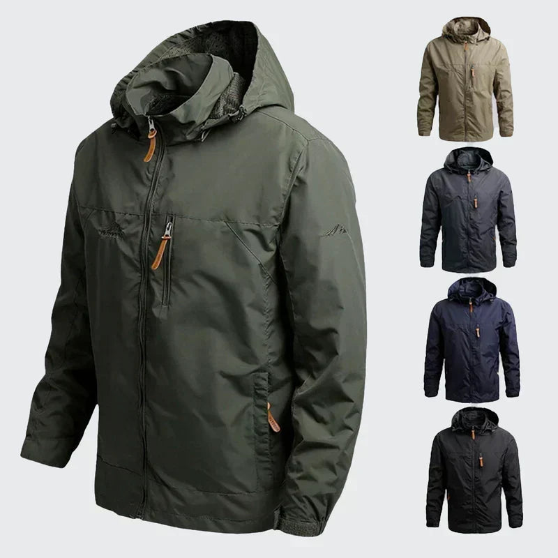 Men's Hooded Jacket Lightweight Mesh-Lined