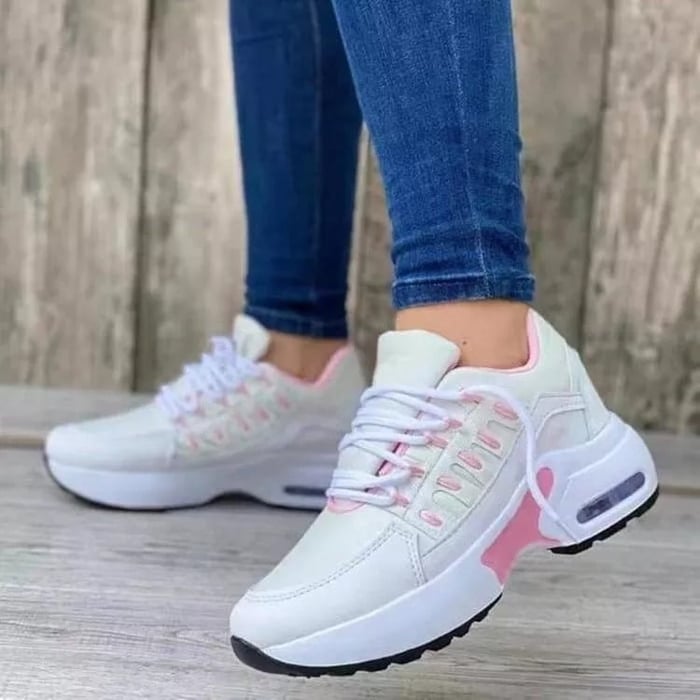 Women’s Air-Cushion Walking Trainers | Lightweight Breathable Support Sneakers
