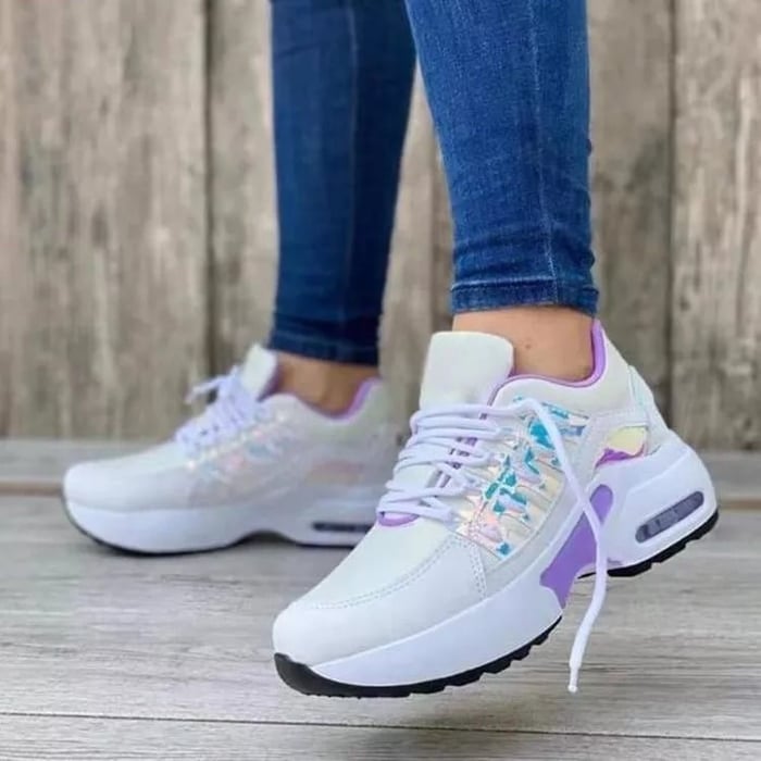 Women’s Air-Cushion Walking Trainers | Lightweight Breathable Support Sneakers