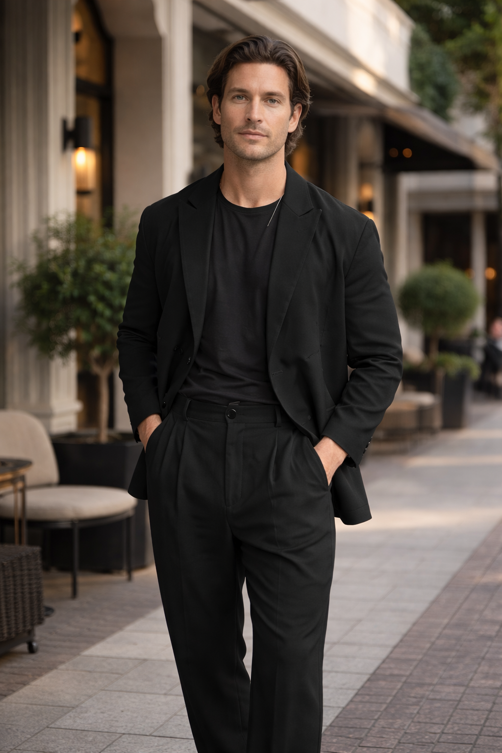 Men’s Tailored Formal Suit Set | Structured Two-Piece