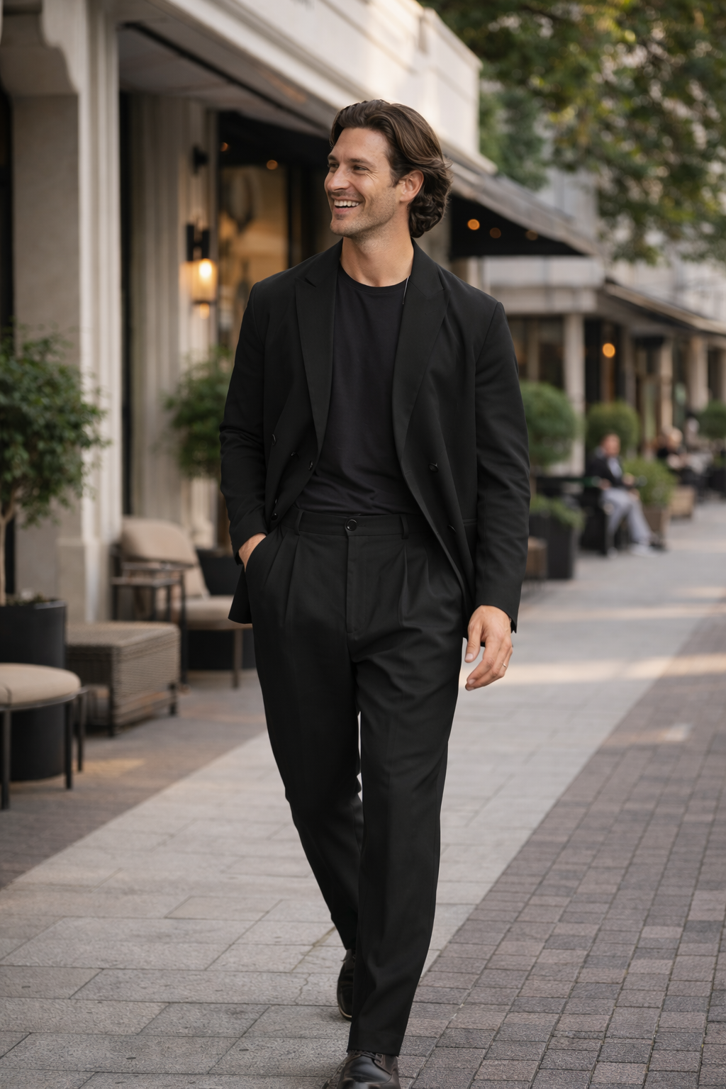 Men’s Tailored Formal Suit Set | Structured Two-Piece