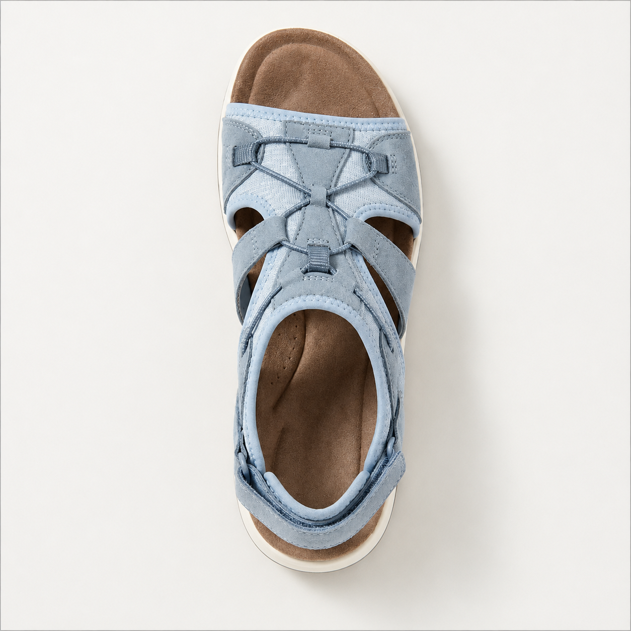 Women's Sandals Adjustable Strap Open Toe - Blue