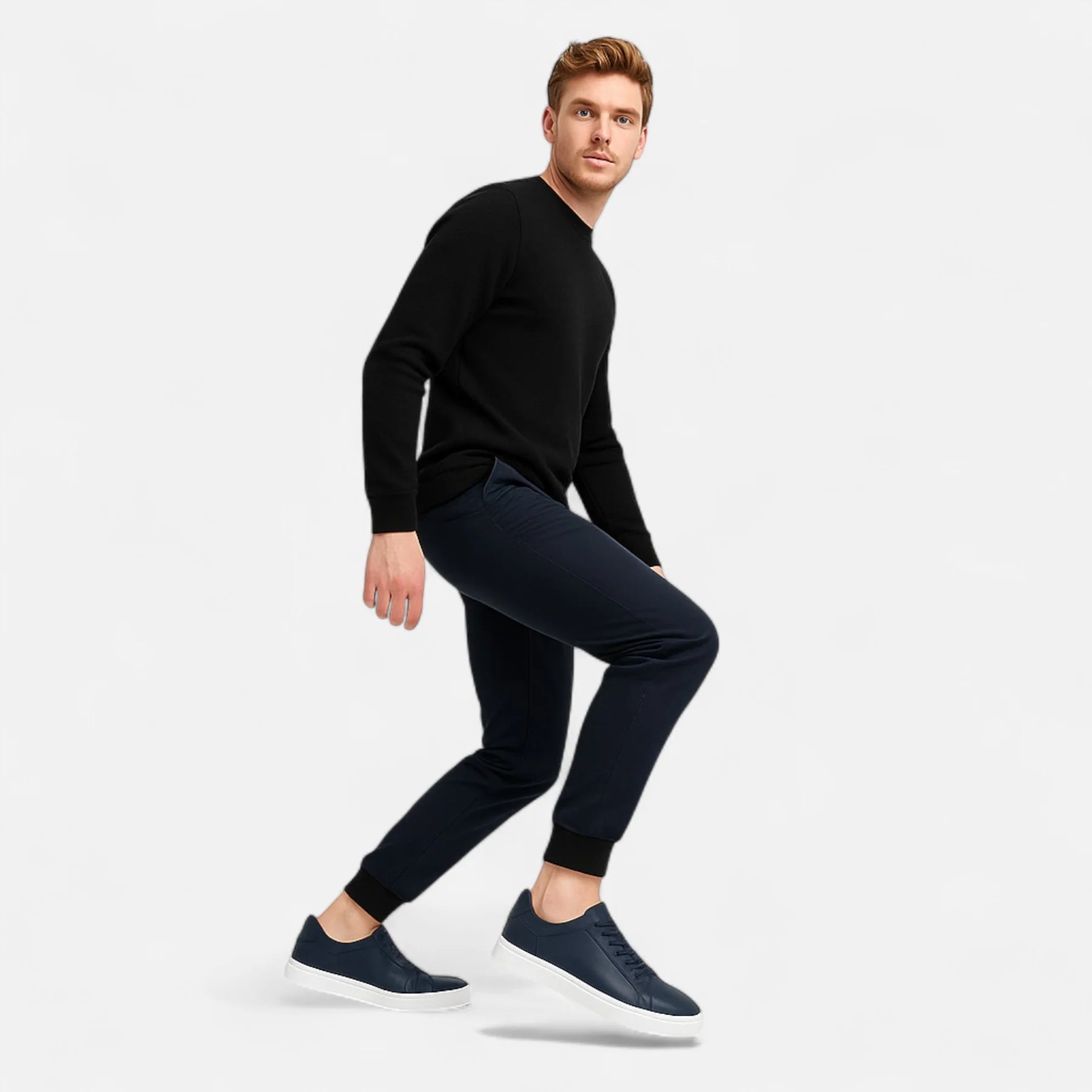 Men’s Leather Slip-On Trainers | Minimal Low-Top