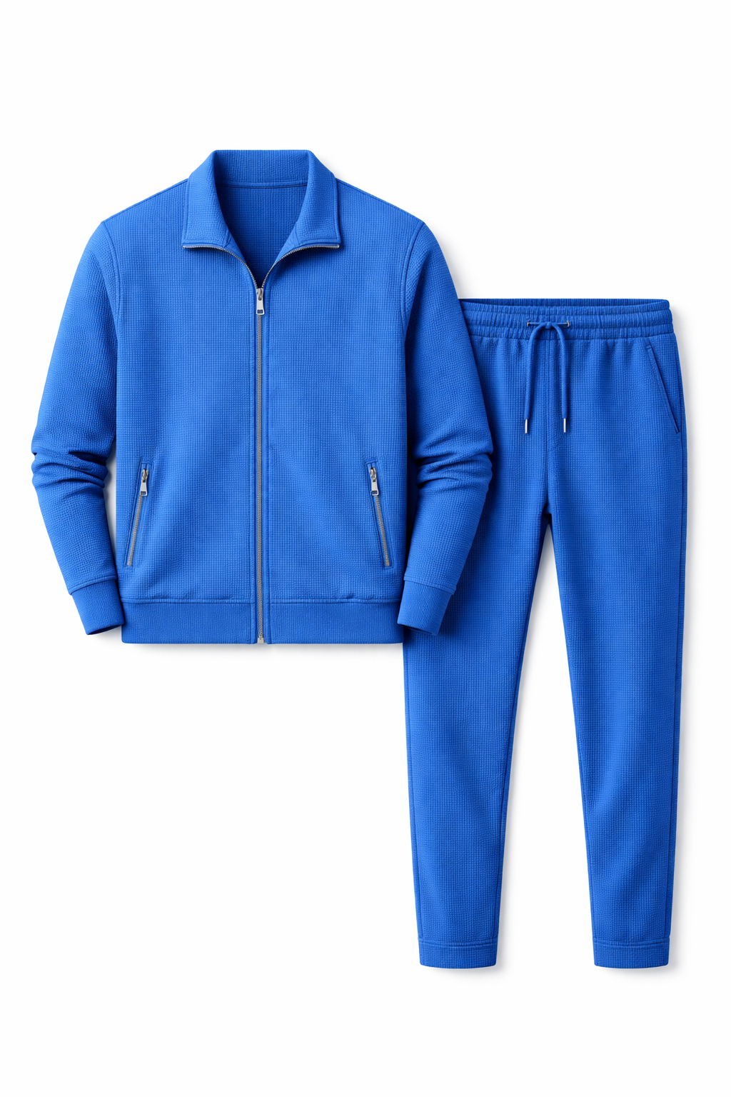 Men’s Textured Lounge Set | Slim Fit Casual Co-Ord